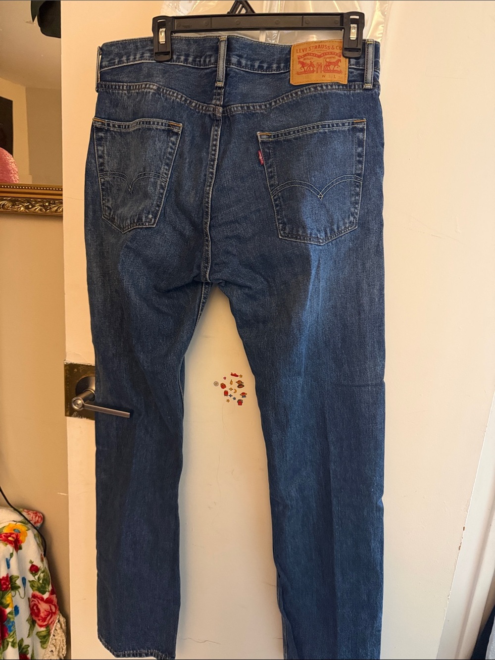 Levi's Men's Dark Blue Straight Leg Jeans